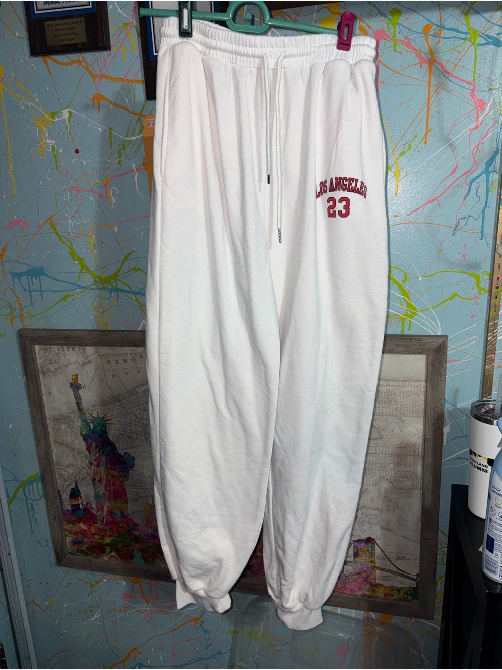 White Los Angeles 23 Sweatpants